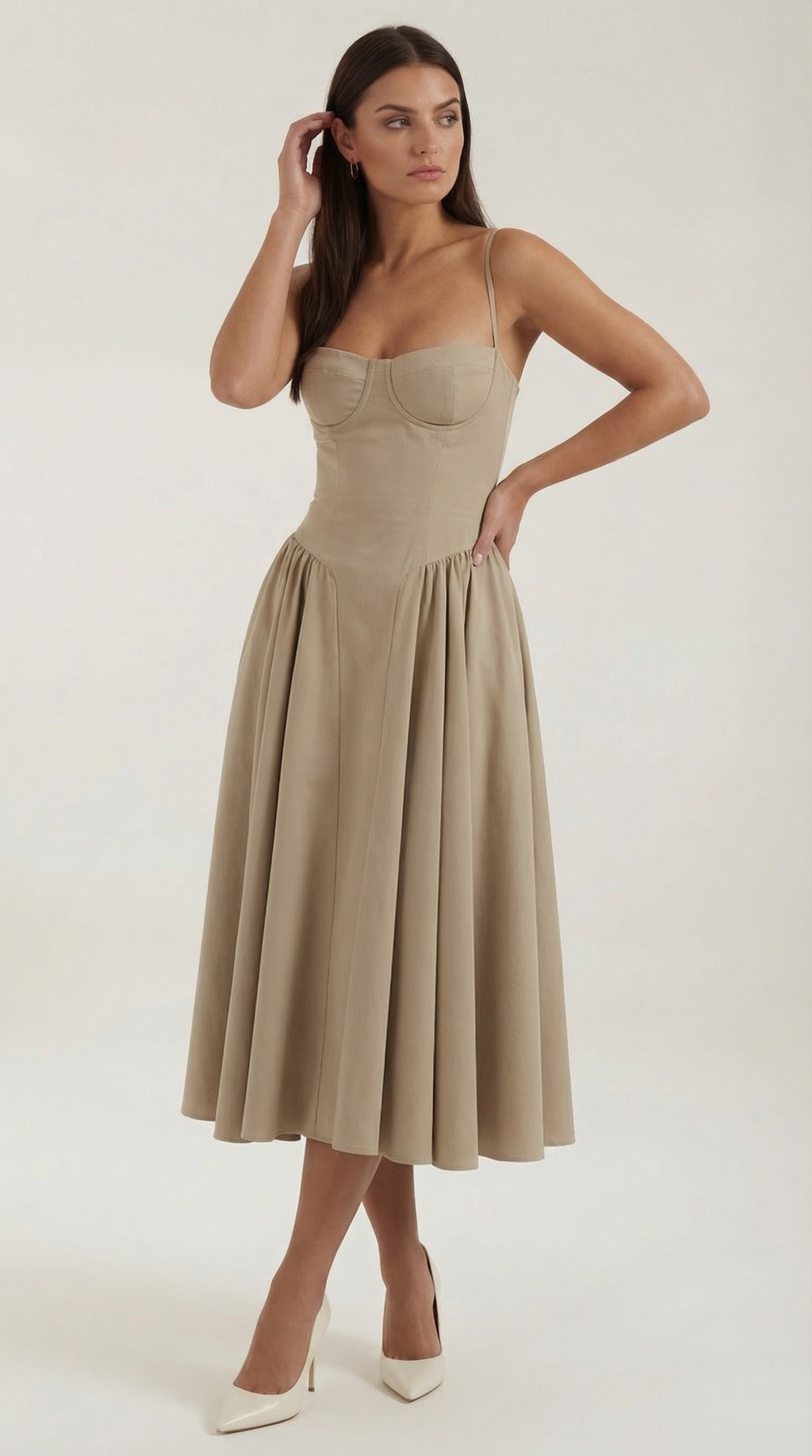 ODETTE™ | Corset Midi Dress