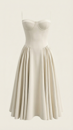 ODETTE™ | Corset Midi Dress