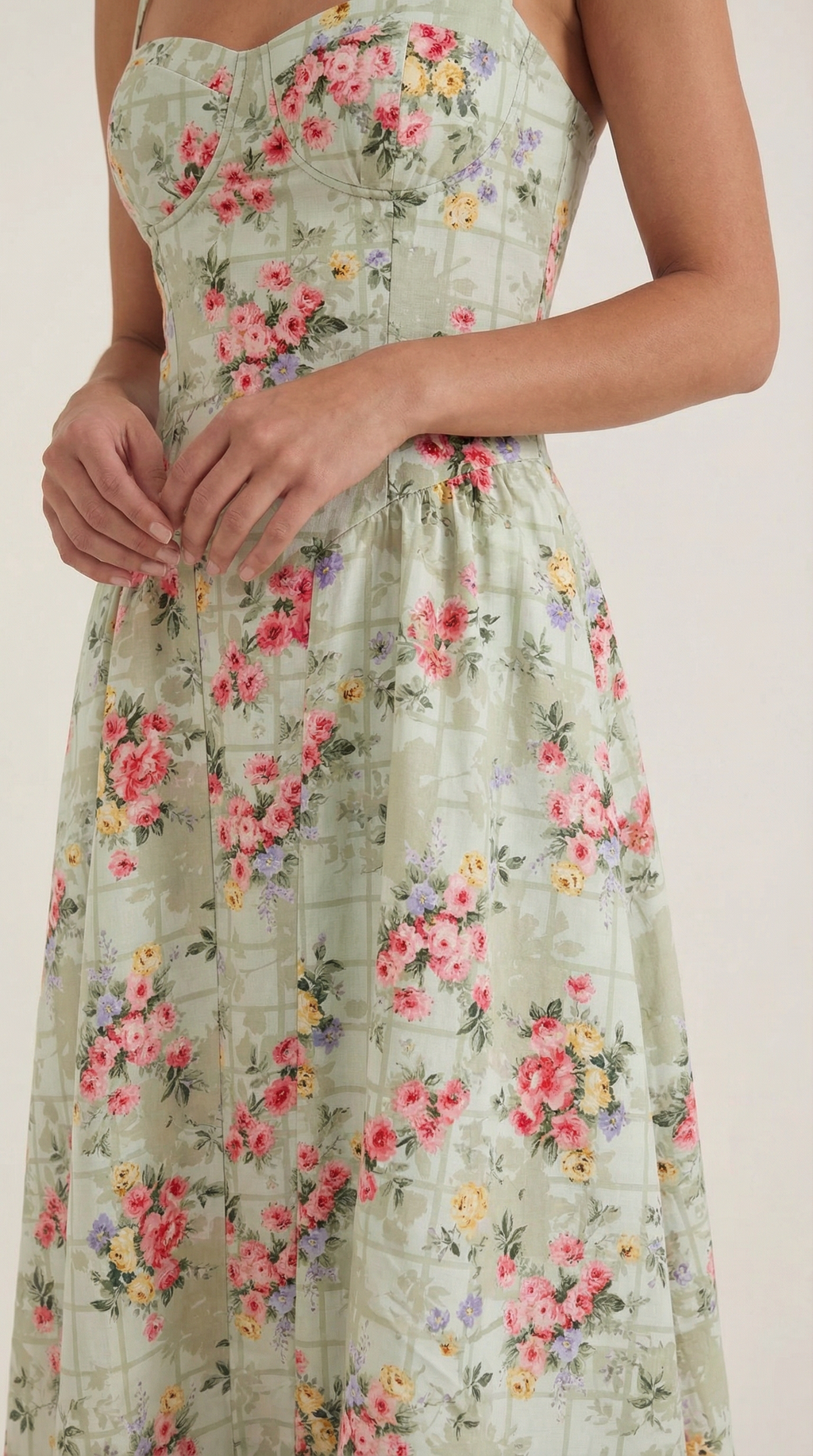 ODETTE™ | Corset Midi Dress