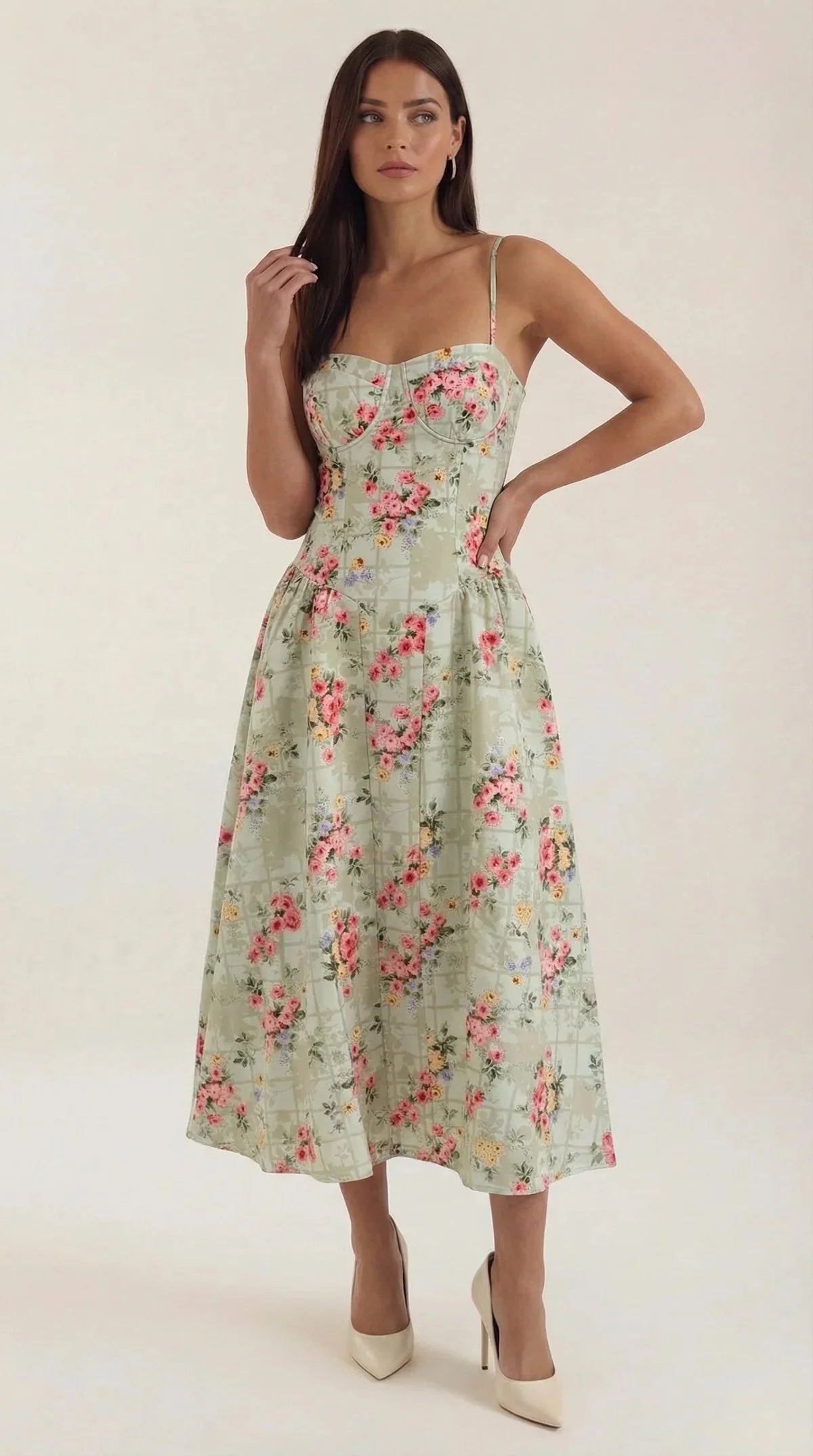 ODETTE™ | Corset Midi Dress