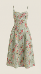 ODETTE™ | Corset Midi Dress