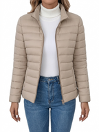 BRIANA™ | quilted zip-up fitted jacket