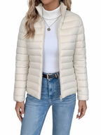 BRIANA™ | quilted zip-up fitted jacket