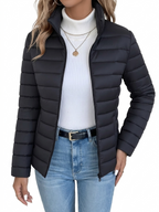 BRIANA™ | quilted zip-up fitted jacket