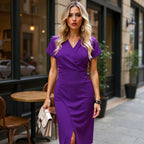 FIADH™ | vibrant wrap midi dress